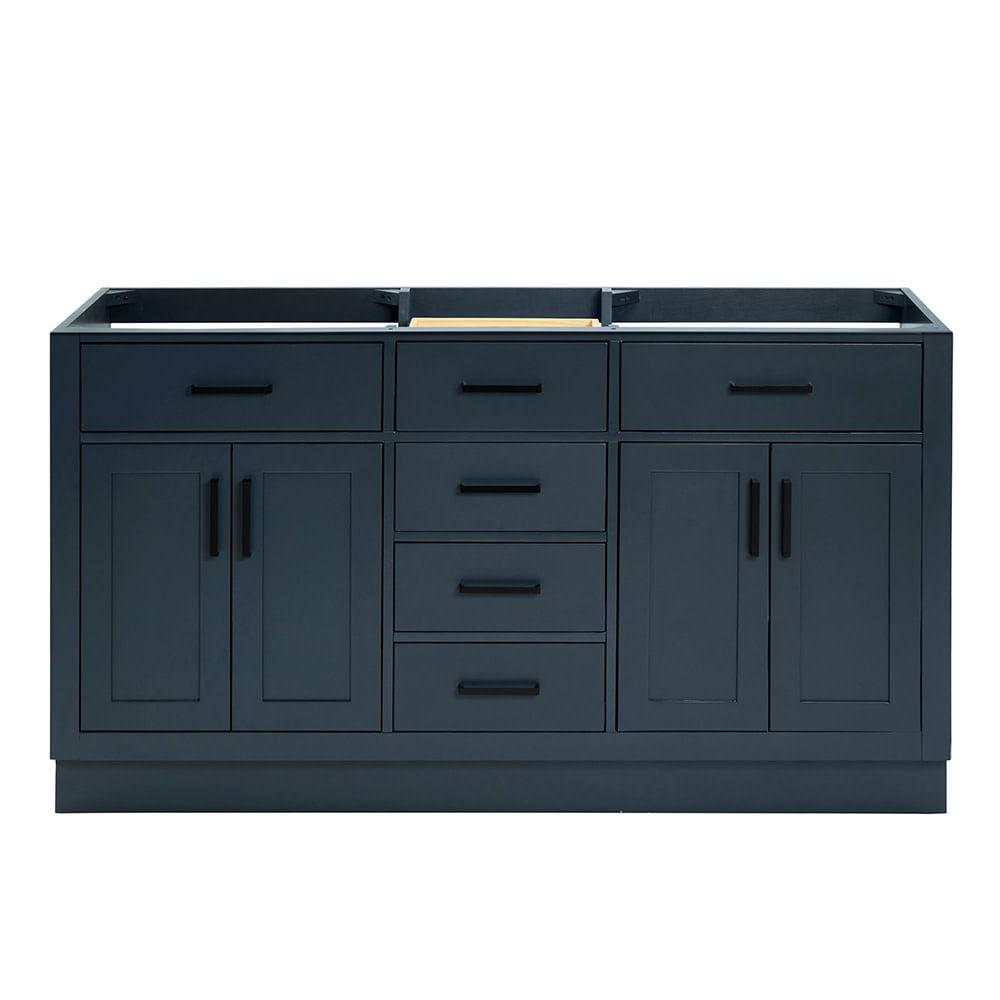 Ariel T060d-Bc Hepburn 60" Double Free Standing Vanity Cabinet Only - Blue