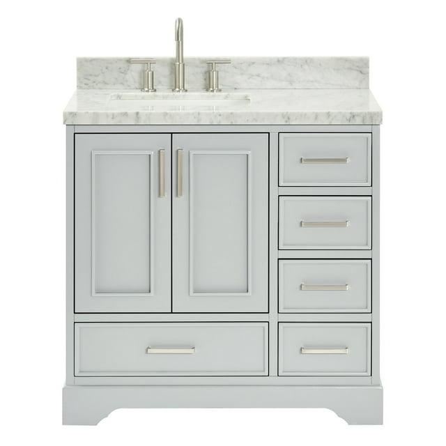 Ariel M037slcwrvo Stafford 36" Free Standing Single Basin Vanity Set - Grey