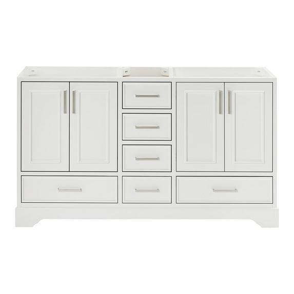 Ariel A061d-Bc Cambridge 60" Double Free Standing Vanity Cabinet Only - White