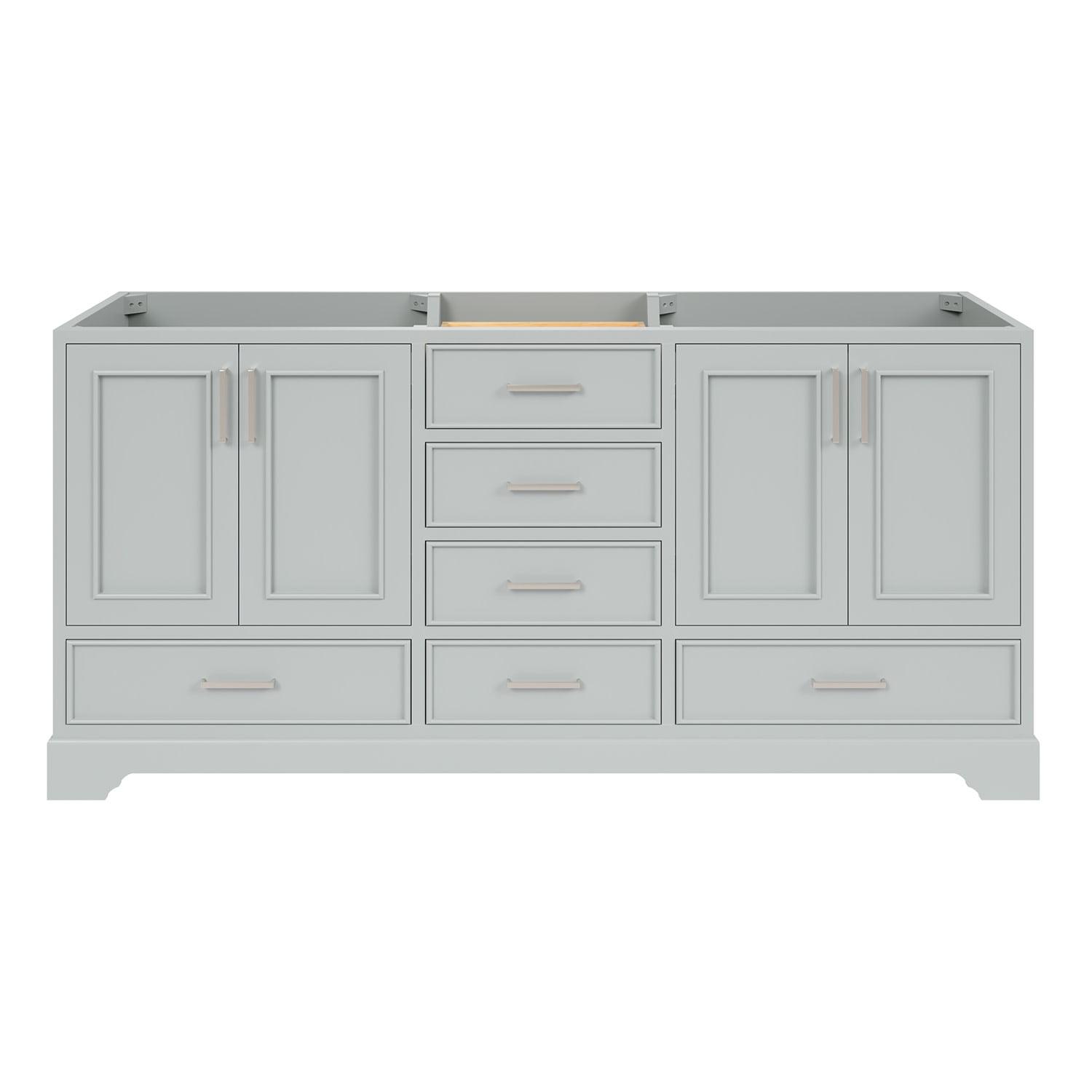Ariel M072d-Bc Stafford 73" Double Free Standing Vanity Cabinet Only - Grey