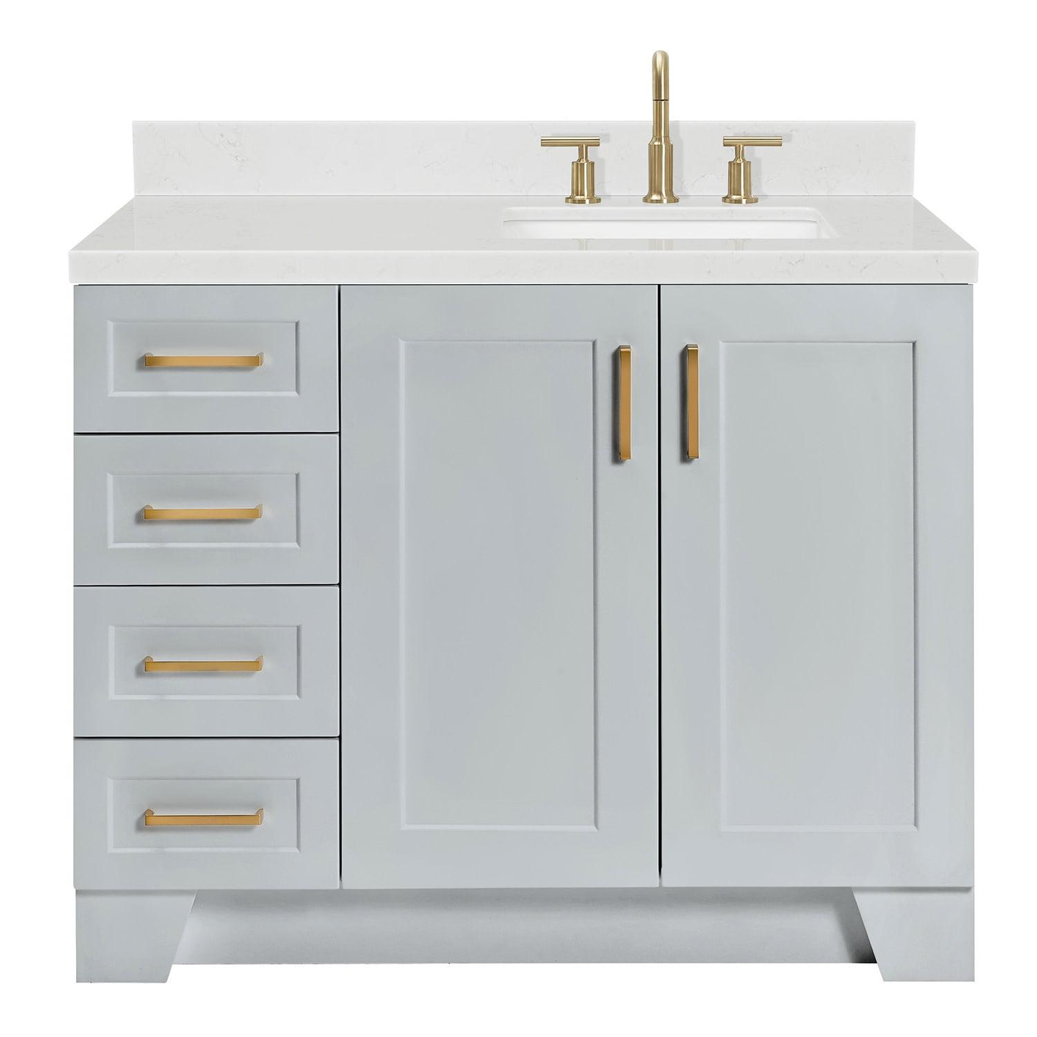 ARIEL Taylor 42 in. W x 21.5 in. D Bath Vanity Cabinet Only in Grey