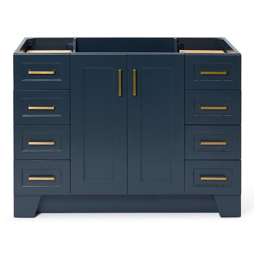 Midnight Blue 48'' Hardwood Single Bathroom Vanity Base