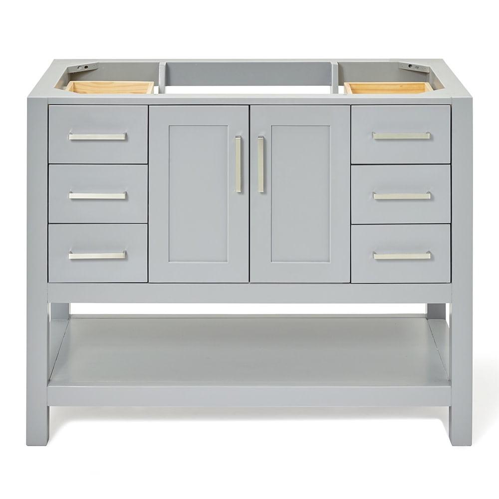 Ariel S042s-Bc Magnolia 42" Single Free Standing Vanity Cabinet Only - Grey