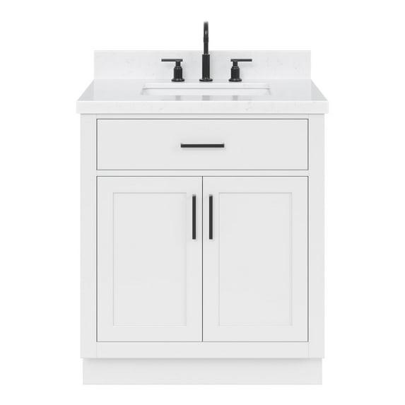 Ariel T030scqrvo Hepburn 30" Free Standing Single Basin Vanity Set - White