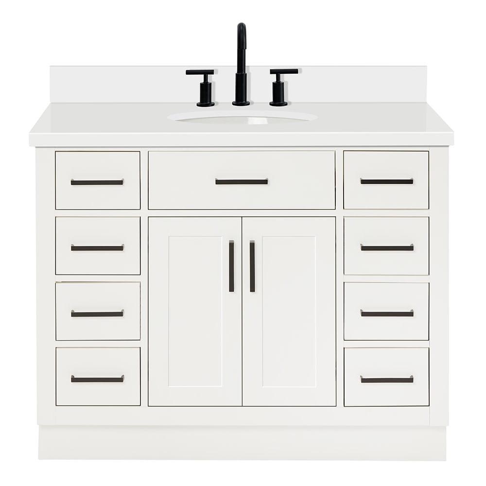 Ariel T043swqovo Hepburn 43" Free Standing Single Basin Vanity Set - White