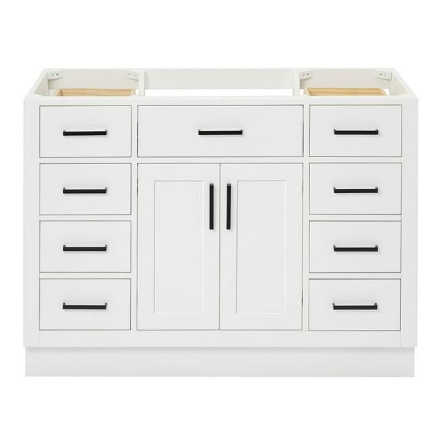 Ariel T048s-Bc Hepburn 48" Single Free Standing Vanity Cabinet Only - White