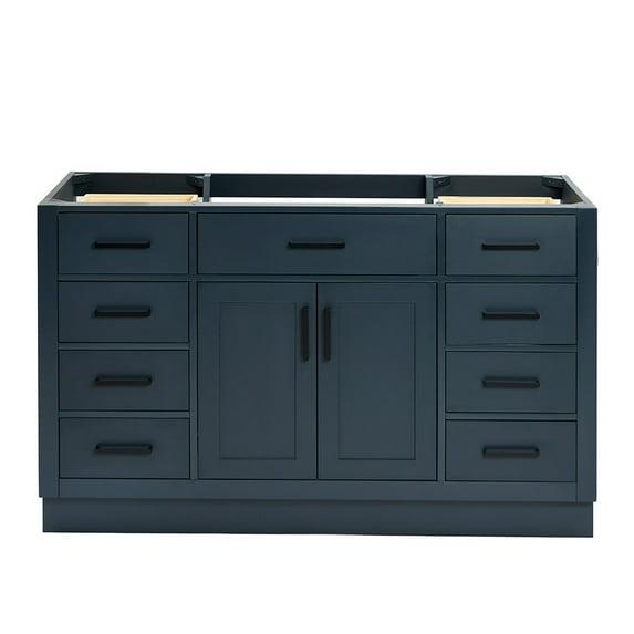 Ariel T054s-Bc Hepburn 54" Single Free Standing Vanity Cabinet Only - Blue