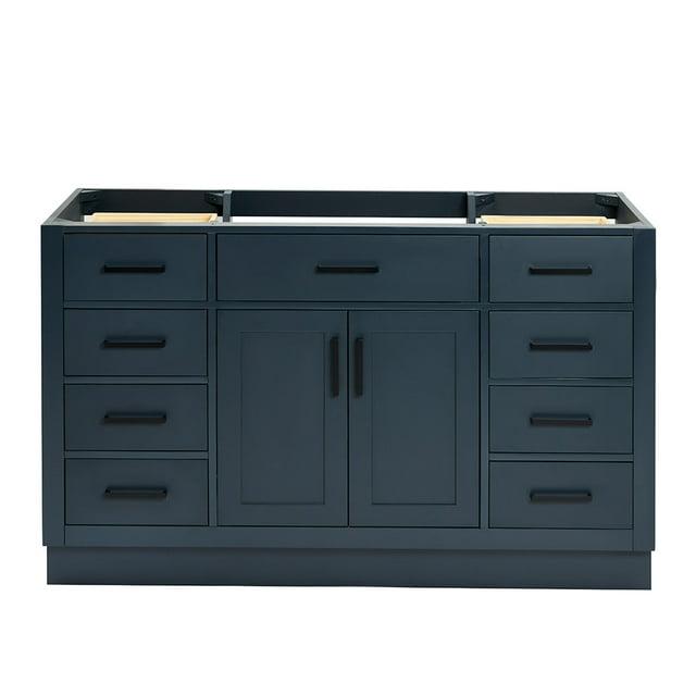 Ariel T054s-Bc Hepburn 54" Single Free Standing Vanity Cabinet Only - Blue