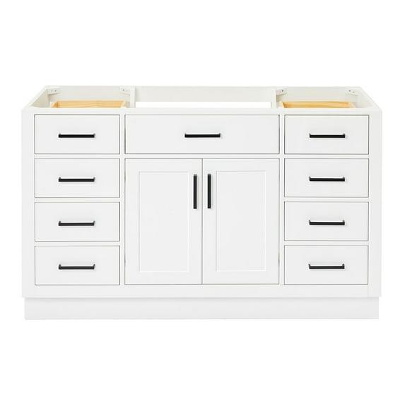 Ariel T054s-Bc Hepburn 54" Single Free Standing Vanity Cabinet Only - White
