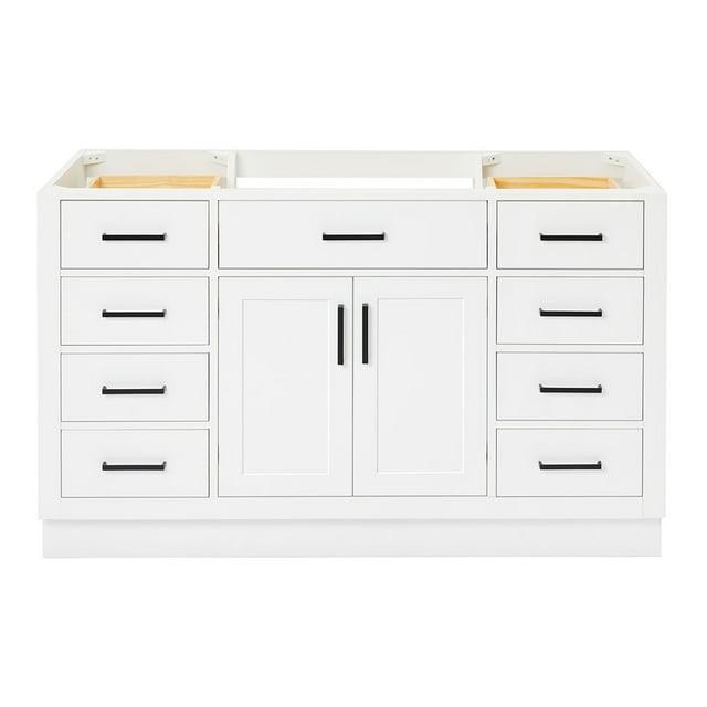 Ariel T054s-Bc Hepburn 54" Single Free Standing Vanity Cabinet Only - White