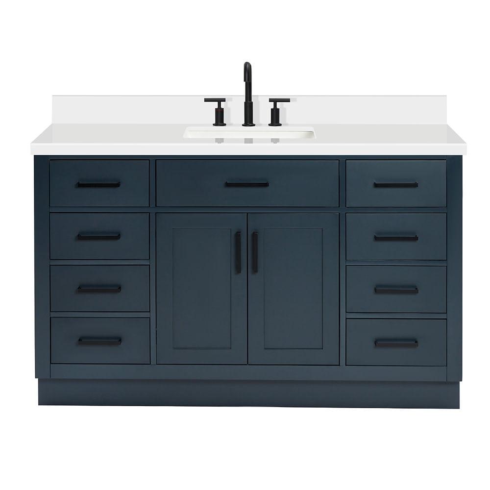 Ariel T055swqrvo Hepburn 55" Free Standing Single Basin Vanity Set - Blue