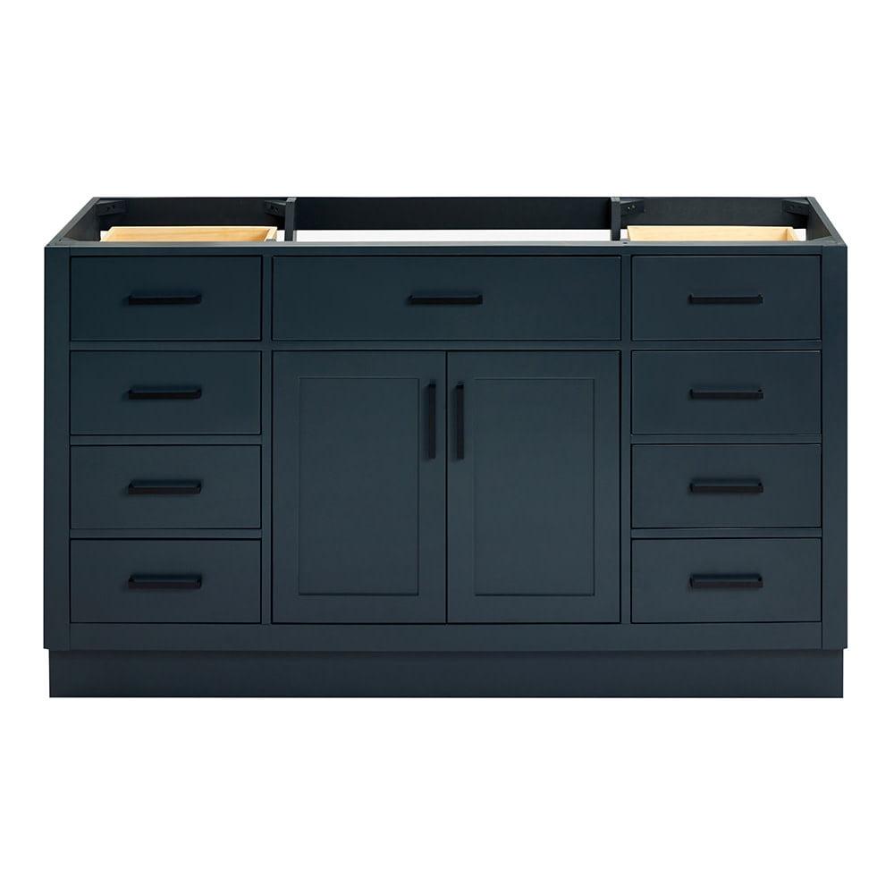 Ariel T060s-Bc Hepburn 60" Single Free Standing Vanity Cabinet Only - Blue