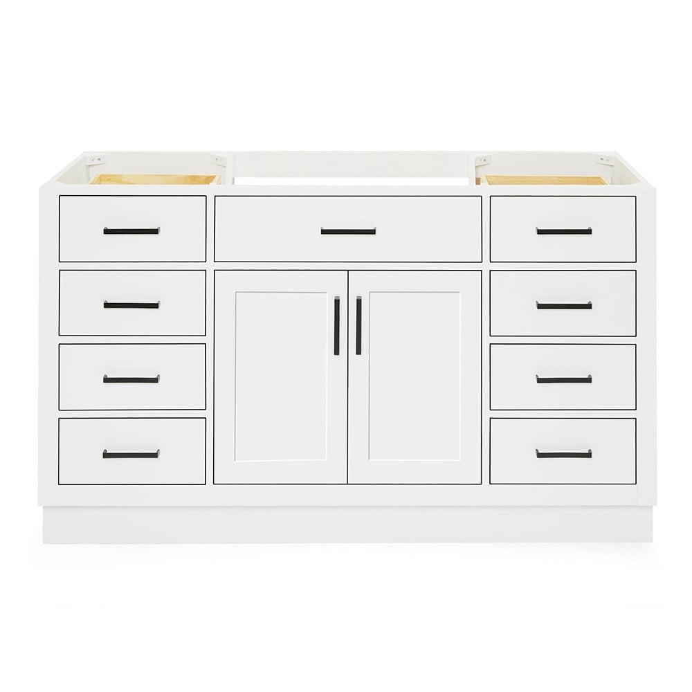 Ariel T060s-Bc Hepburn 60" Single Free Standing Vanity Cabinet Only - White