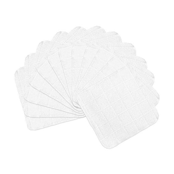 Arkwright Home Kitchen Dishcloths (12 Pack) - Cotton, 12x12 in. - White