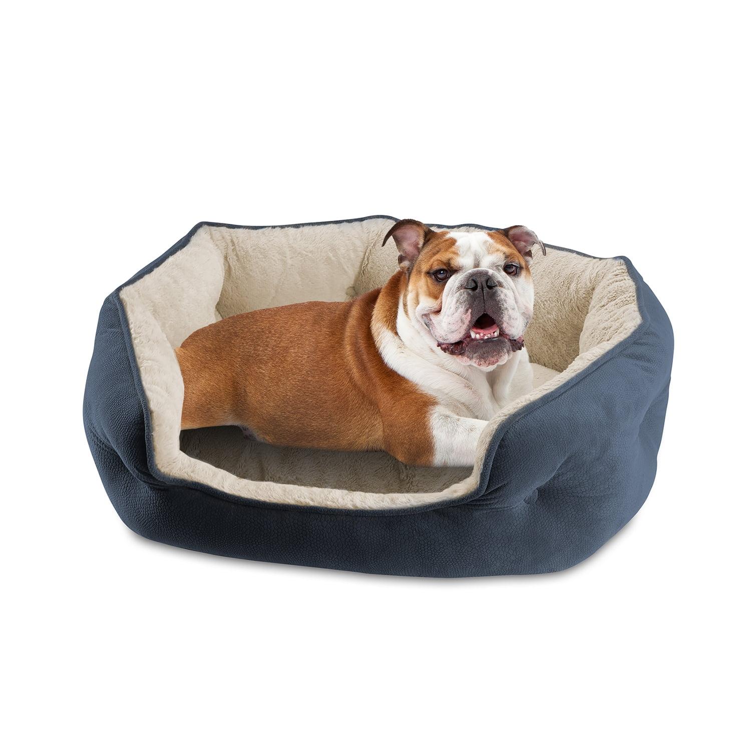 Arlee Cozy Oval Round Cuddler Pet Dog Bed - Memory Foam - Chew Resistant - Assembled USA - Medium/Large (choose your color)