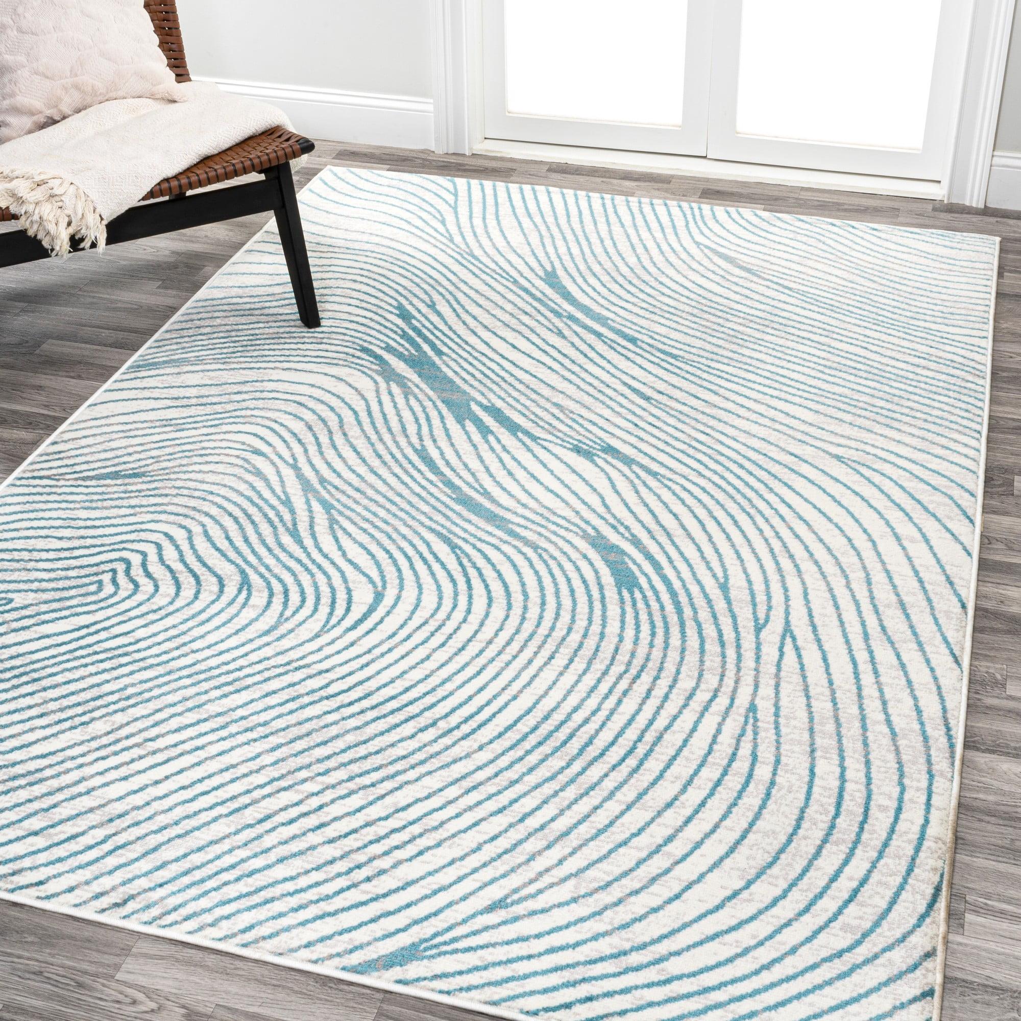 Arlo Woodgrain Geometric Area Rug - JONATHAN Y