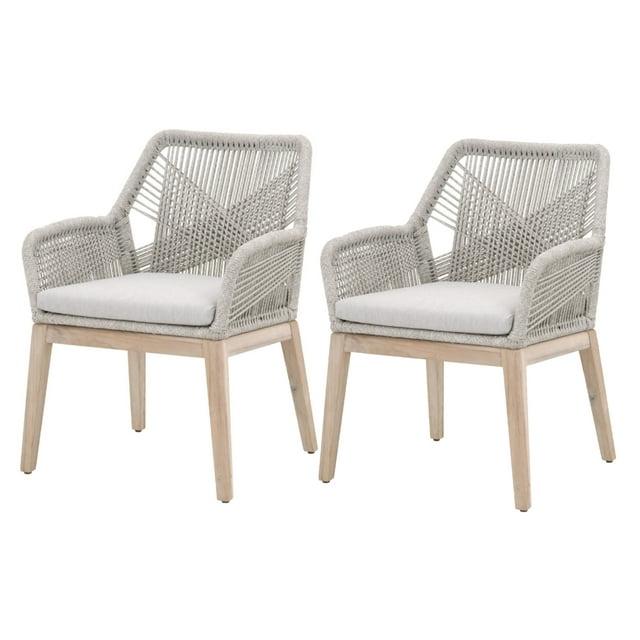 LOOMLAN Woven 19.5'' H Upholstered Armchair (Set of 2)