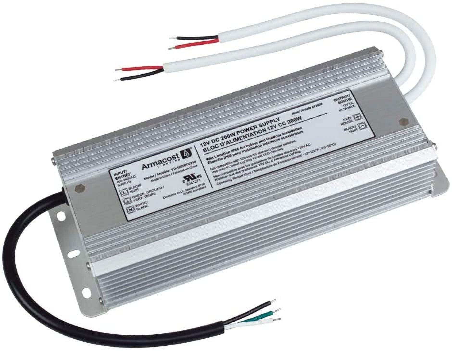 Standard Indoor/Outdoor LED Driver 12V DC, 200W