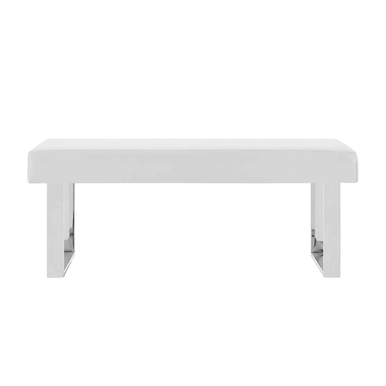 Amanda Faux Leather Bench - Armen Living