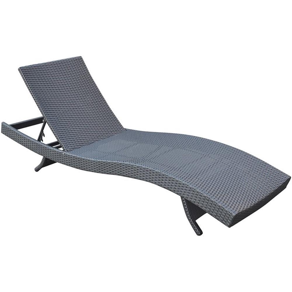 Highland Dunes Thuy Premium All-Weather Wicker Outdoor Armless Lounge Chair
