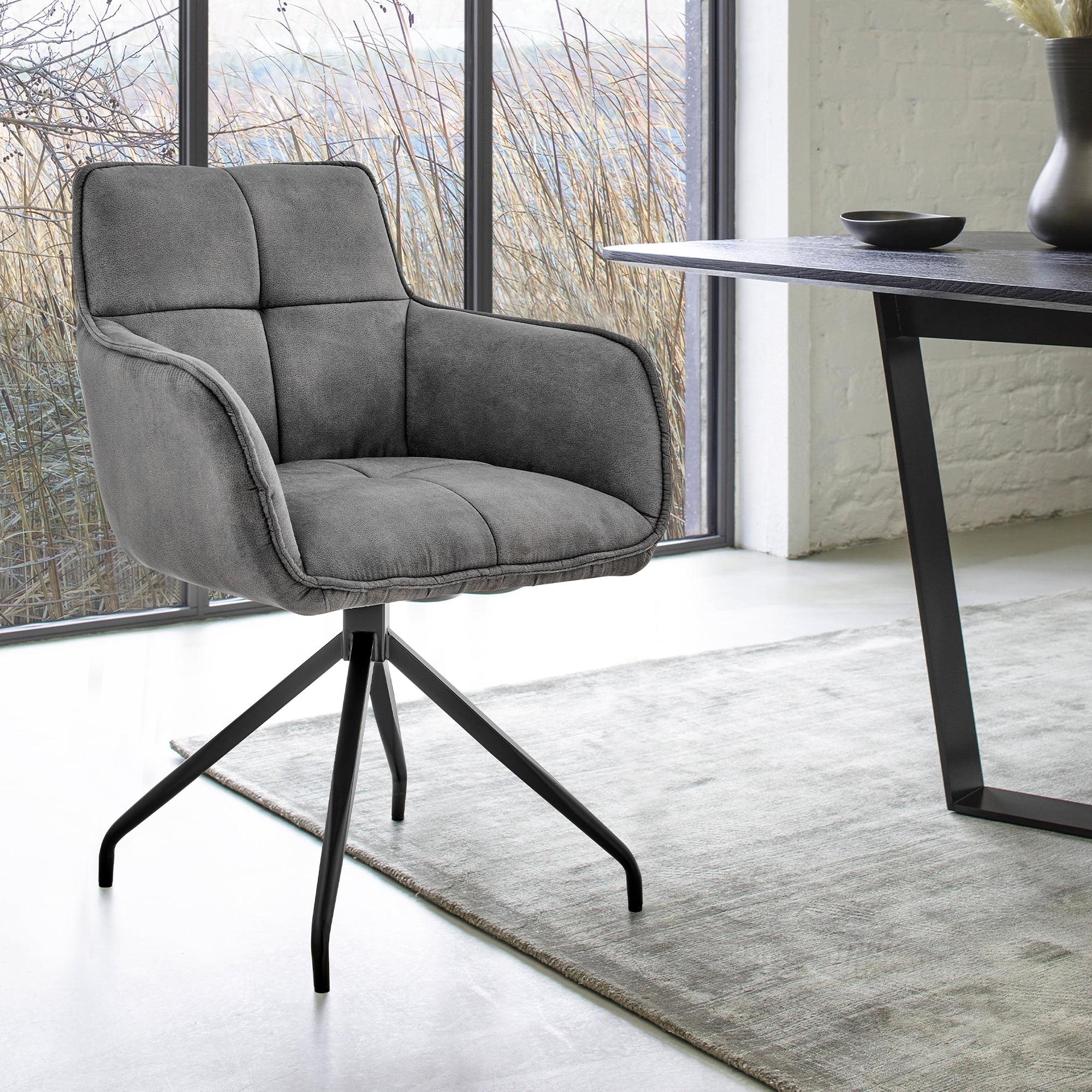 Noah Velvet Brushed Stainless Steel Dining Chair - Armen Living