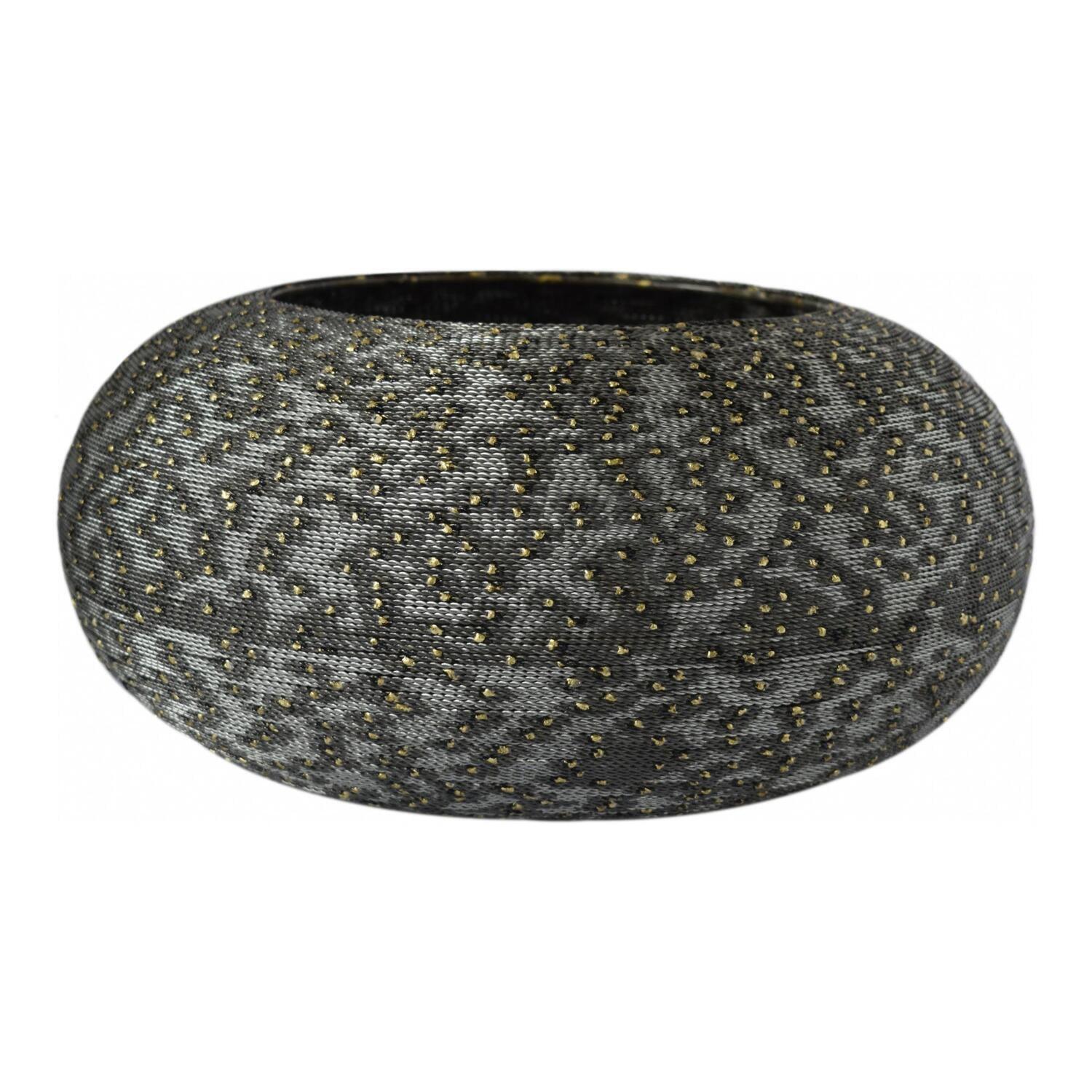 Scorpio Gunmetal Beaded Iron Decorative Bowl