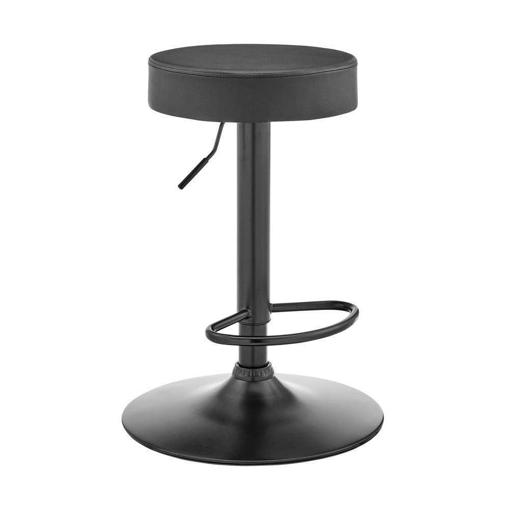 Dax Barstool: Adjustable, Swivel, Square Upholstered Seat - Armen Living