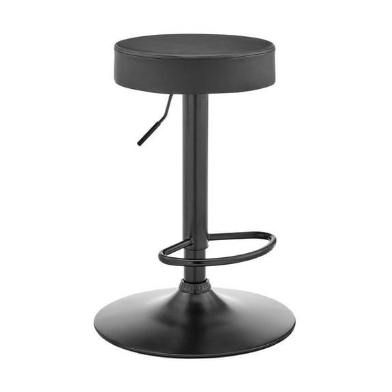 Dax Barstool: Adjustable, Swivel, Square Upholstered Seat - Armen Living