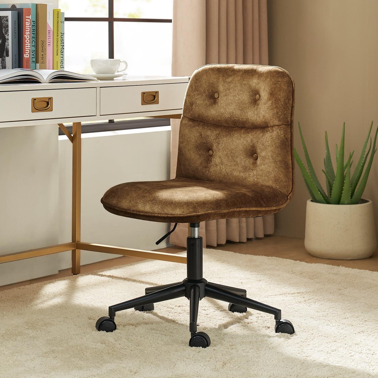 Samar Upholstered Armless Swivel Task Chair with Tufted Back