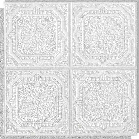 Armstrong World Industries Wellington 1 ft. x 1 ft. Drop-In Mineral Fiber Ceiling Tile in White (Set of 40)