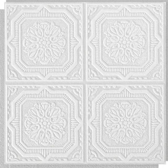Armstrong World Industries Wellington 1 ft. x 1 ft. Drop-In Mineral Fiber Ceiling Tile in White (Set of 40)