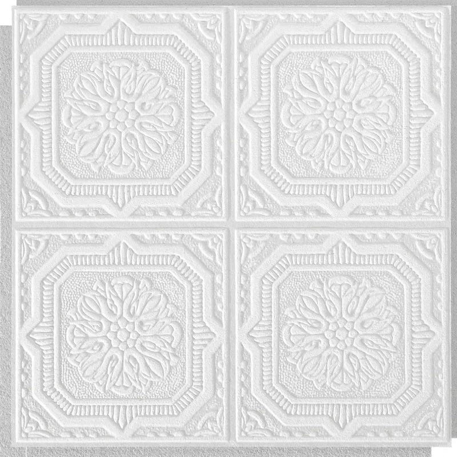 Wellington 1 ft. x 1 ft. Drop-In Mineral Fiber Ceiling Tile in White