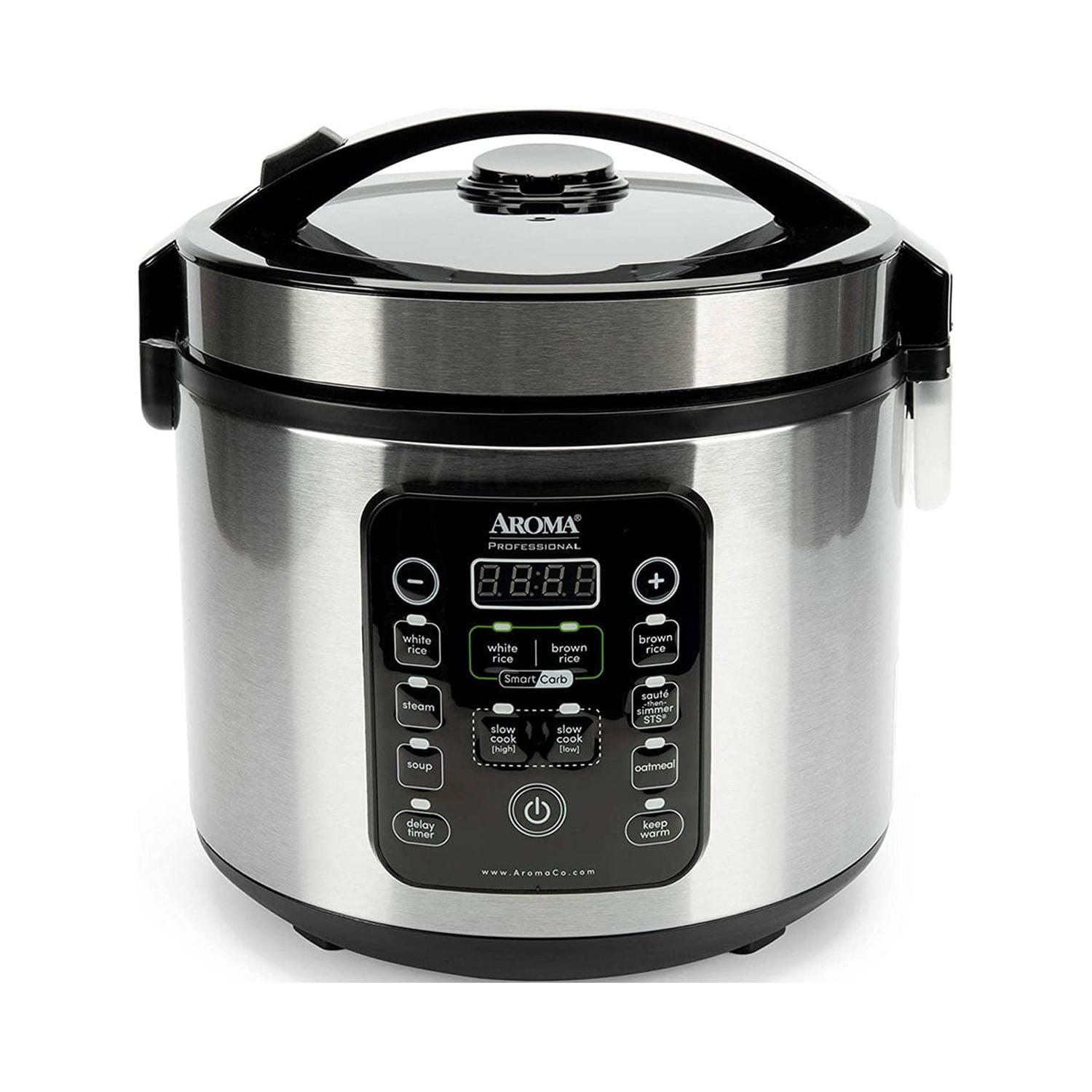 Aroma SmartCarb® 10-Cup (Uncooked) / 20-Cup (Cooked) Cool Touch Rice Cooker, Stainless Steel, 5 Qt & Reviews | Wayfair