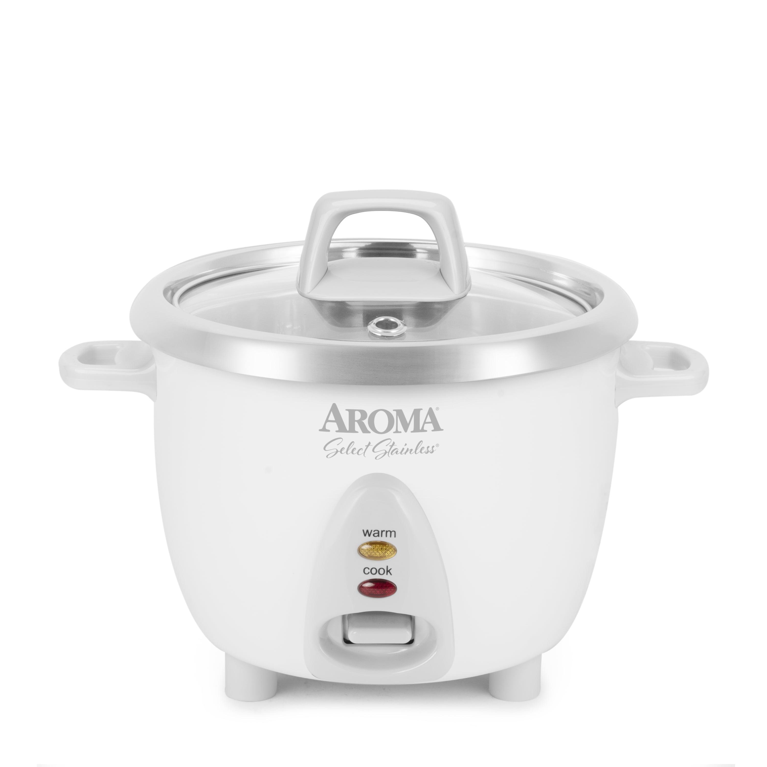 Aroma AROMA® Select Stainless® Pot Style Rice Cooker, Stainless Steel Inner Pot
