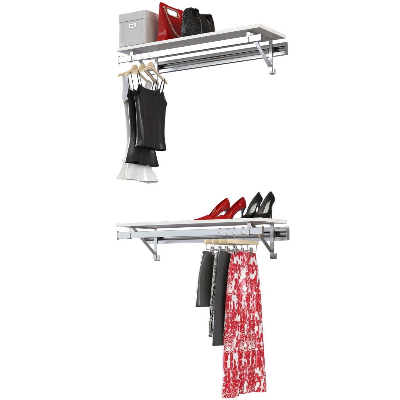 Arrange a Space Double Shelf-Hang Closet System