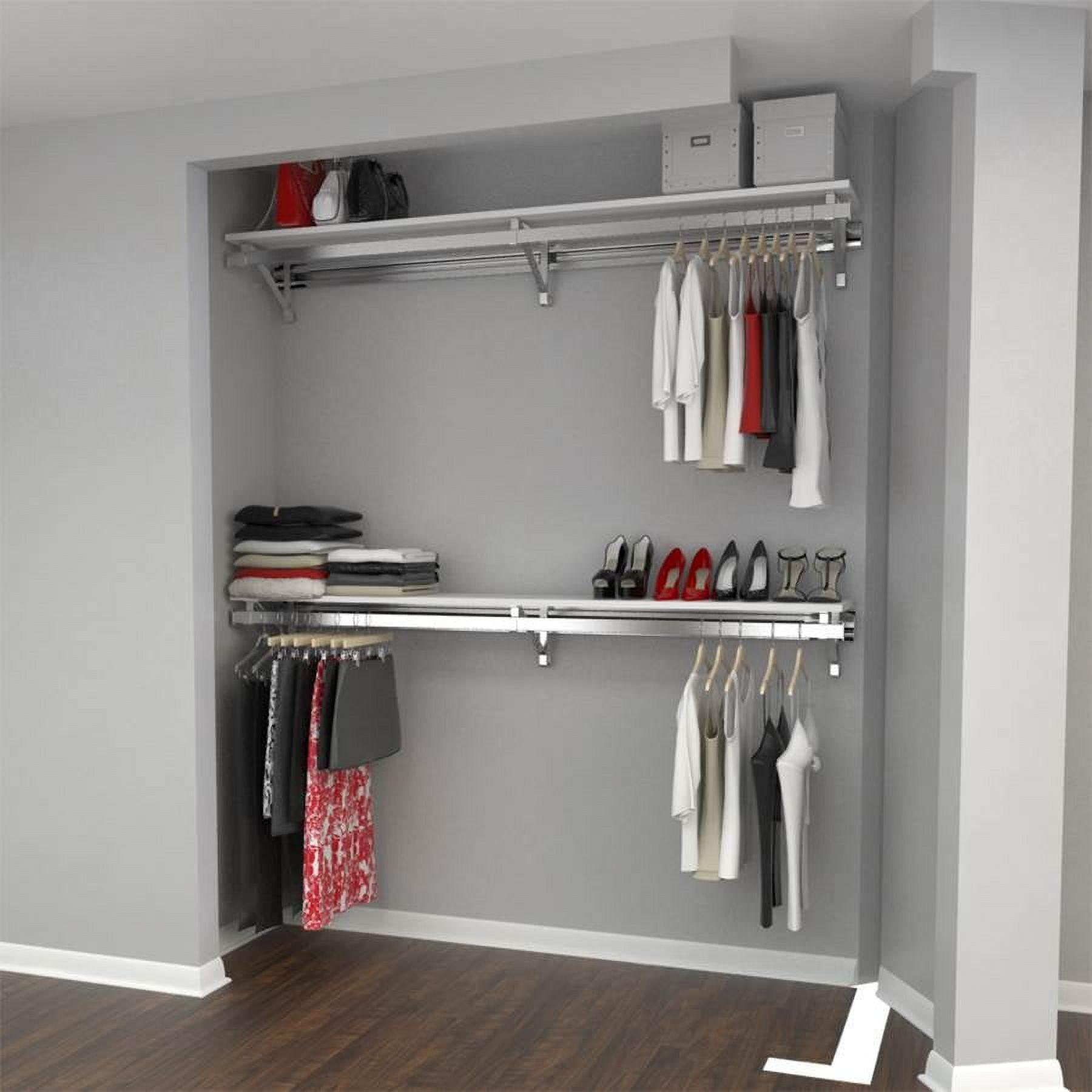 Arrange a Space Double Shelf-Hang Closet System