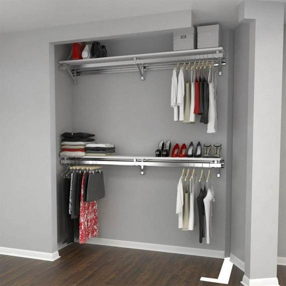 Arrange a Space Double Shelf-Hang Closet System