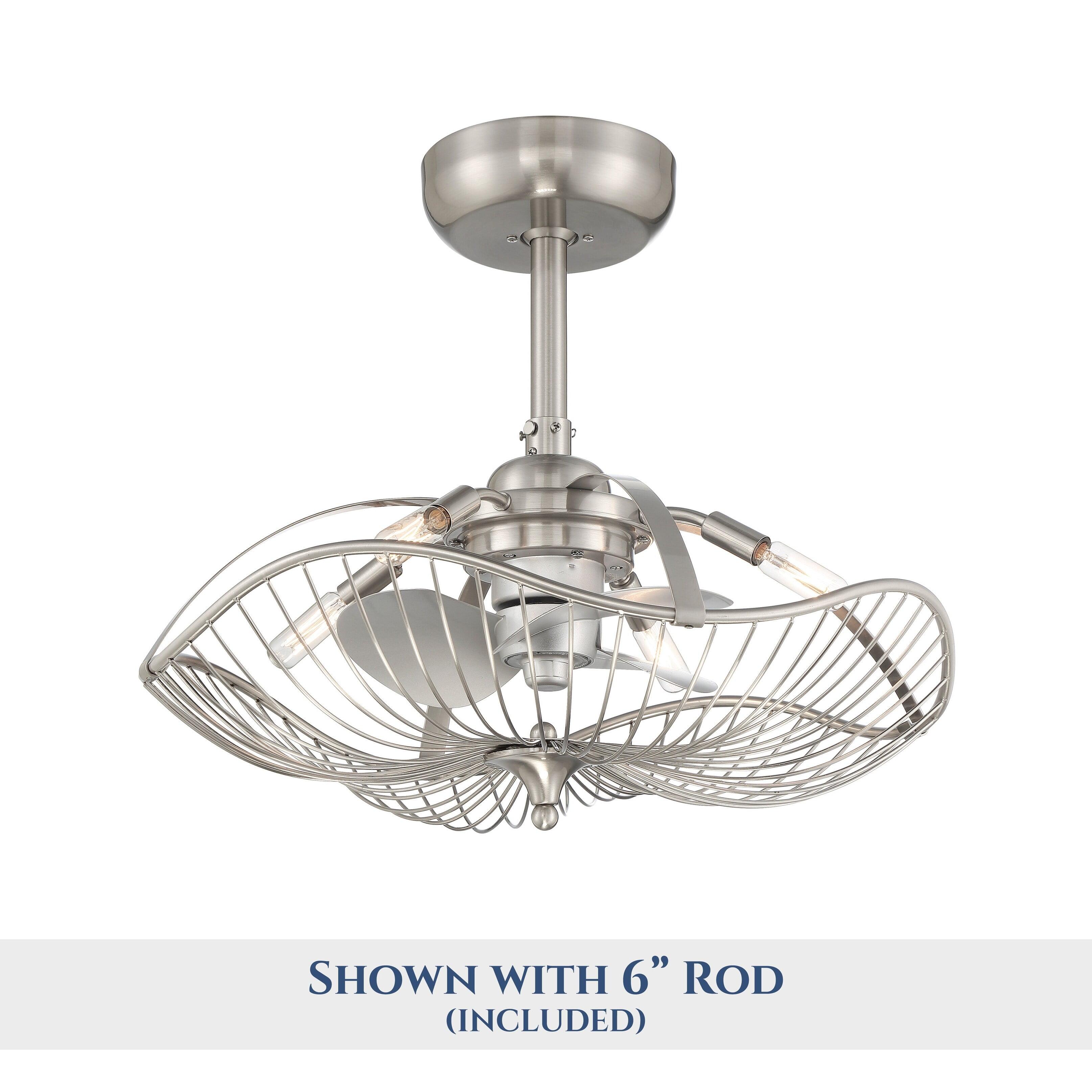 House of Hampton® 22" Akoni 3 - Blade Ceiling Fan with Light Kit Included
