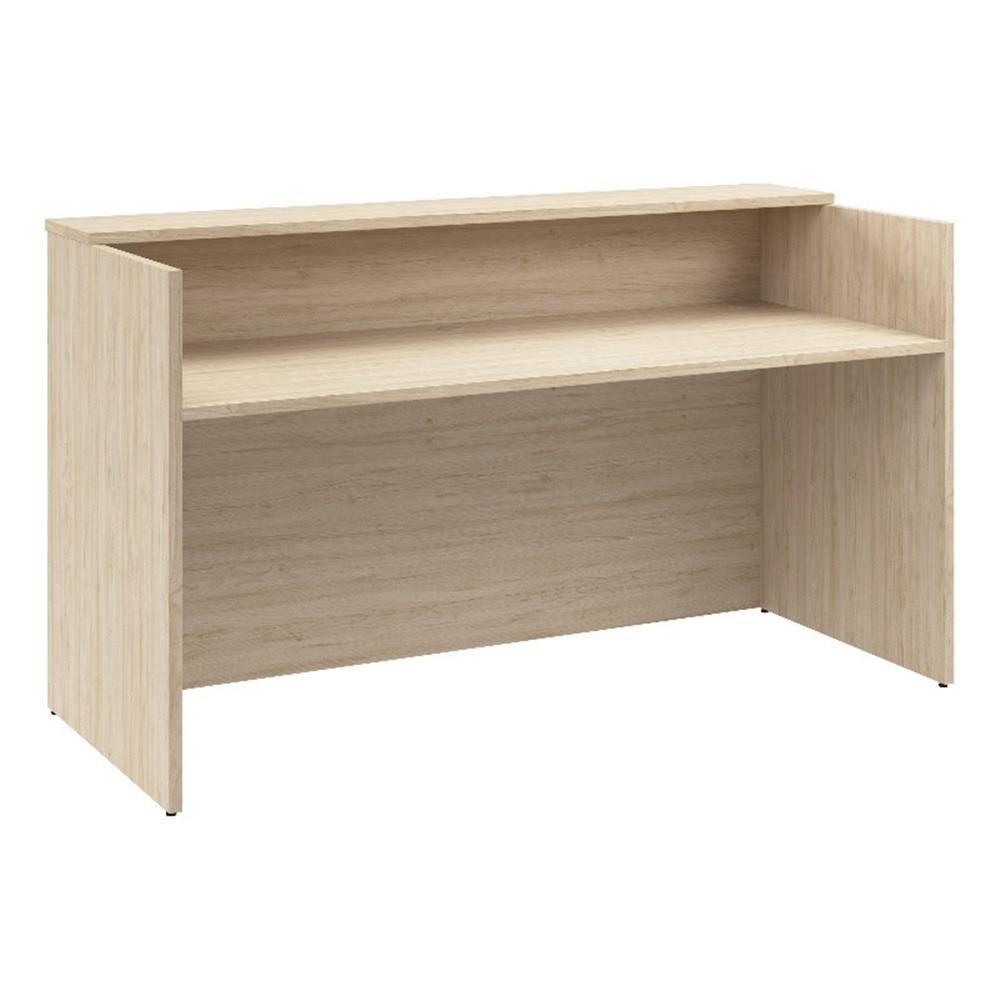 Bush Business Furniture Arrive 72W x 30D Reception Desk with Shelf