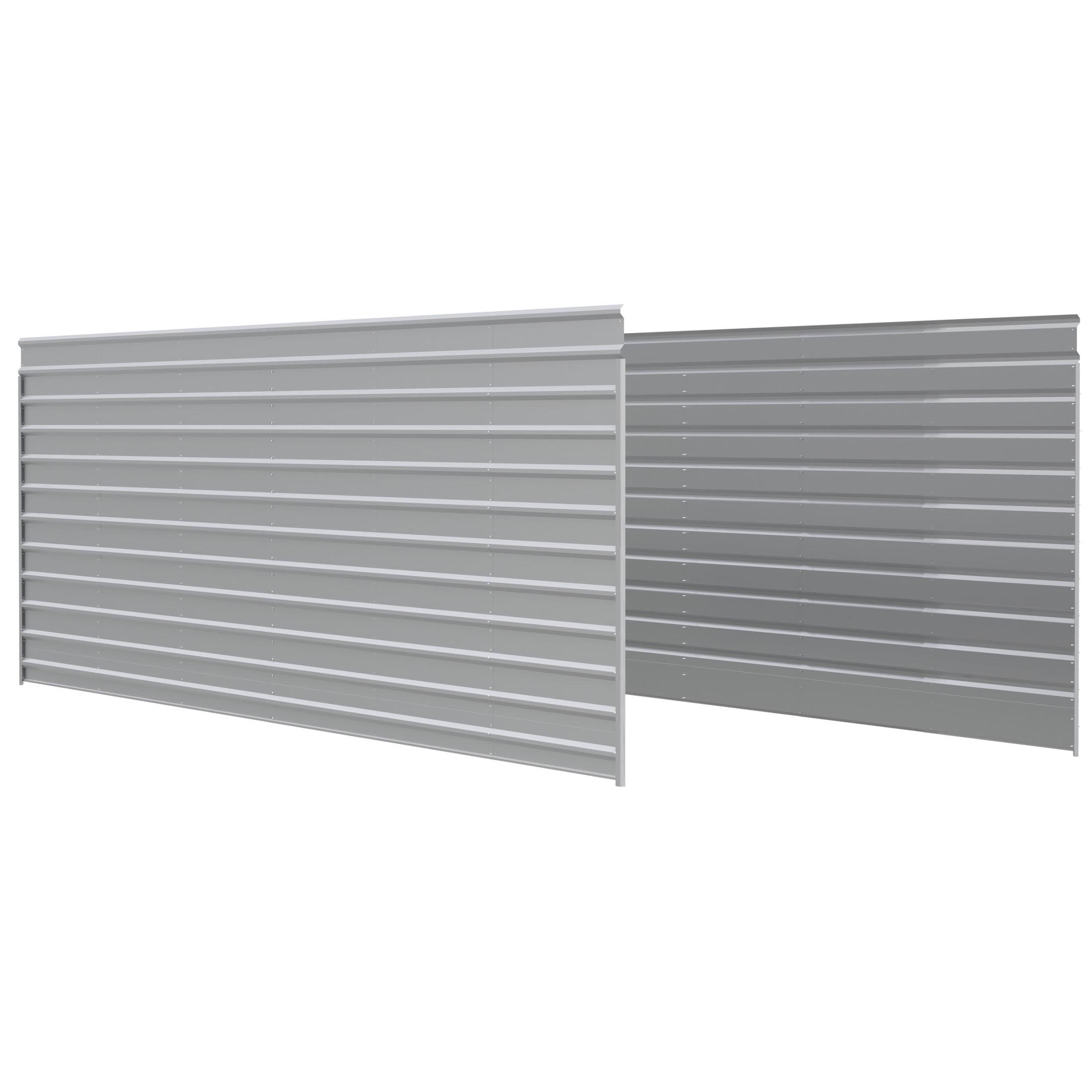 Arrow 29 ft Charcoal Two Sided Steel Enclosure