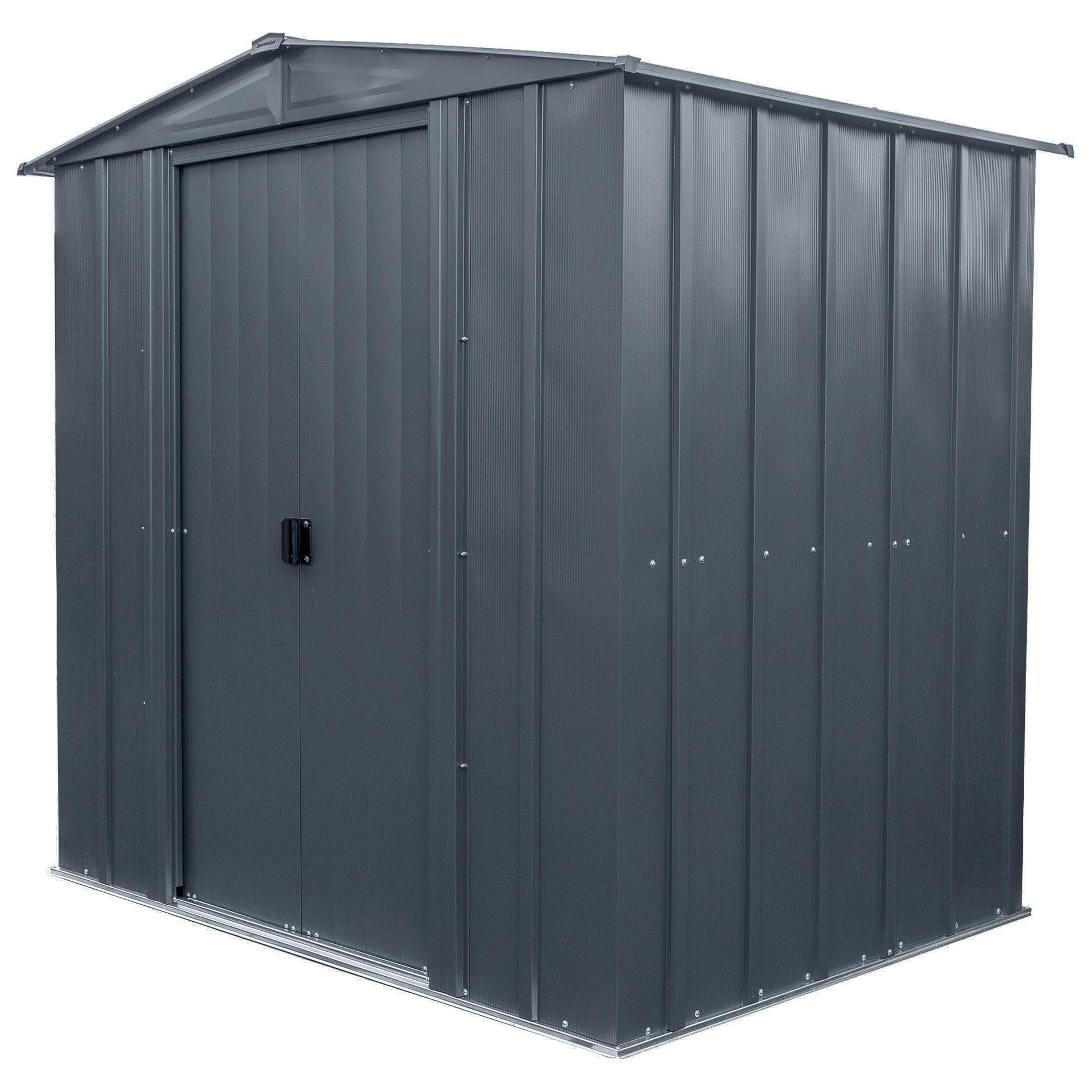 Anthracite Steel 6 x 5 x 6 ft Storage Shed