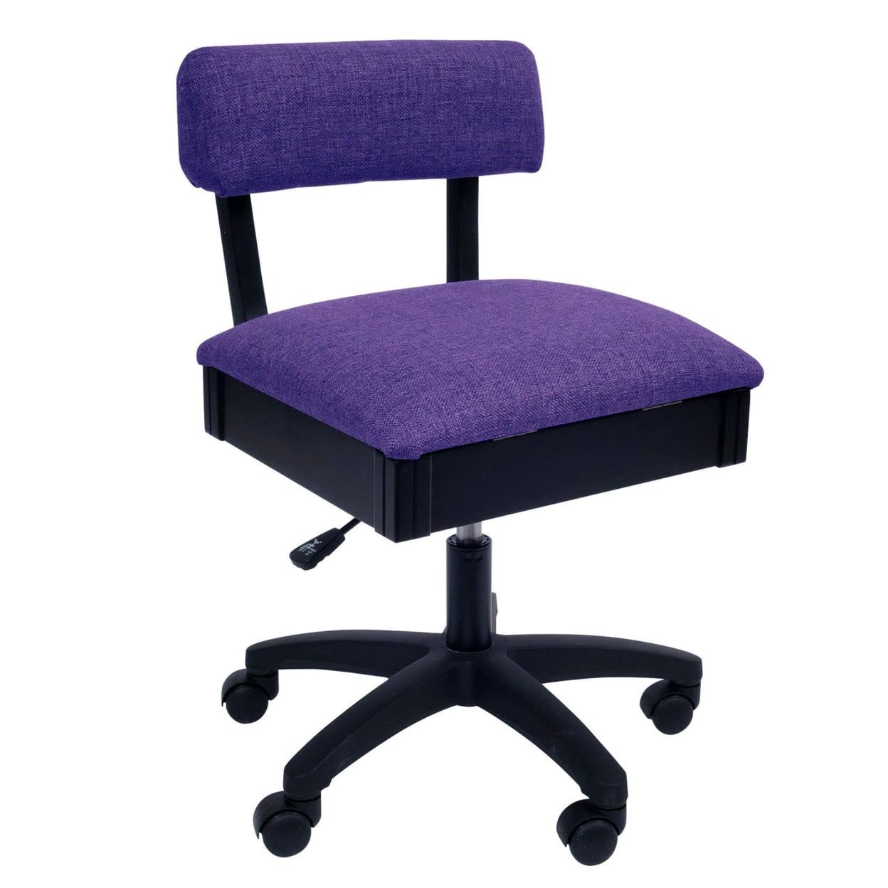 Adjustable Height Hydraulic Sewing Chair with Under Seat Storage by Arrow Classic Sewing Furniture
