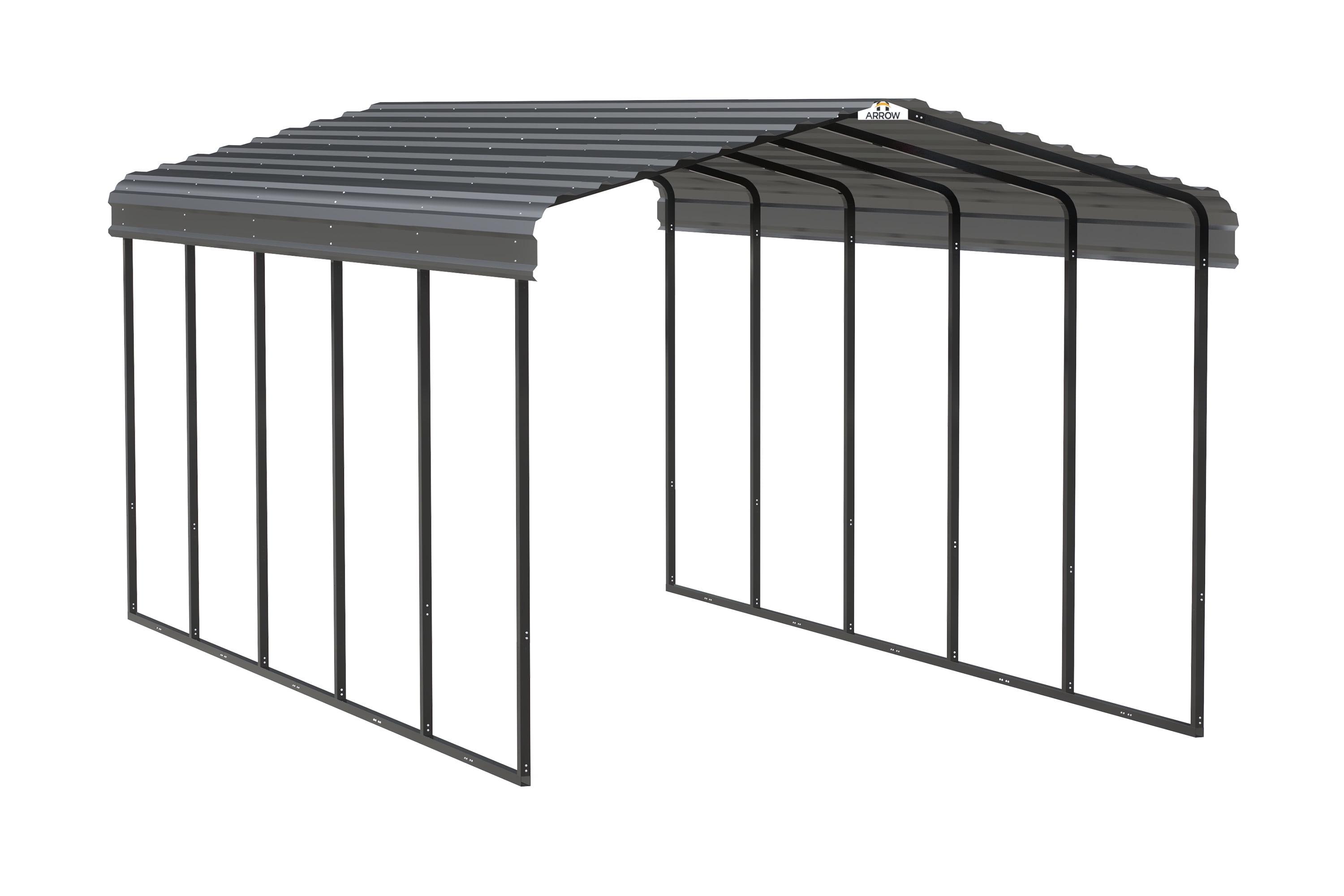 Arrow Arrow Galvanized Steel Carport, 12x24x9