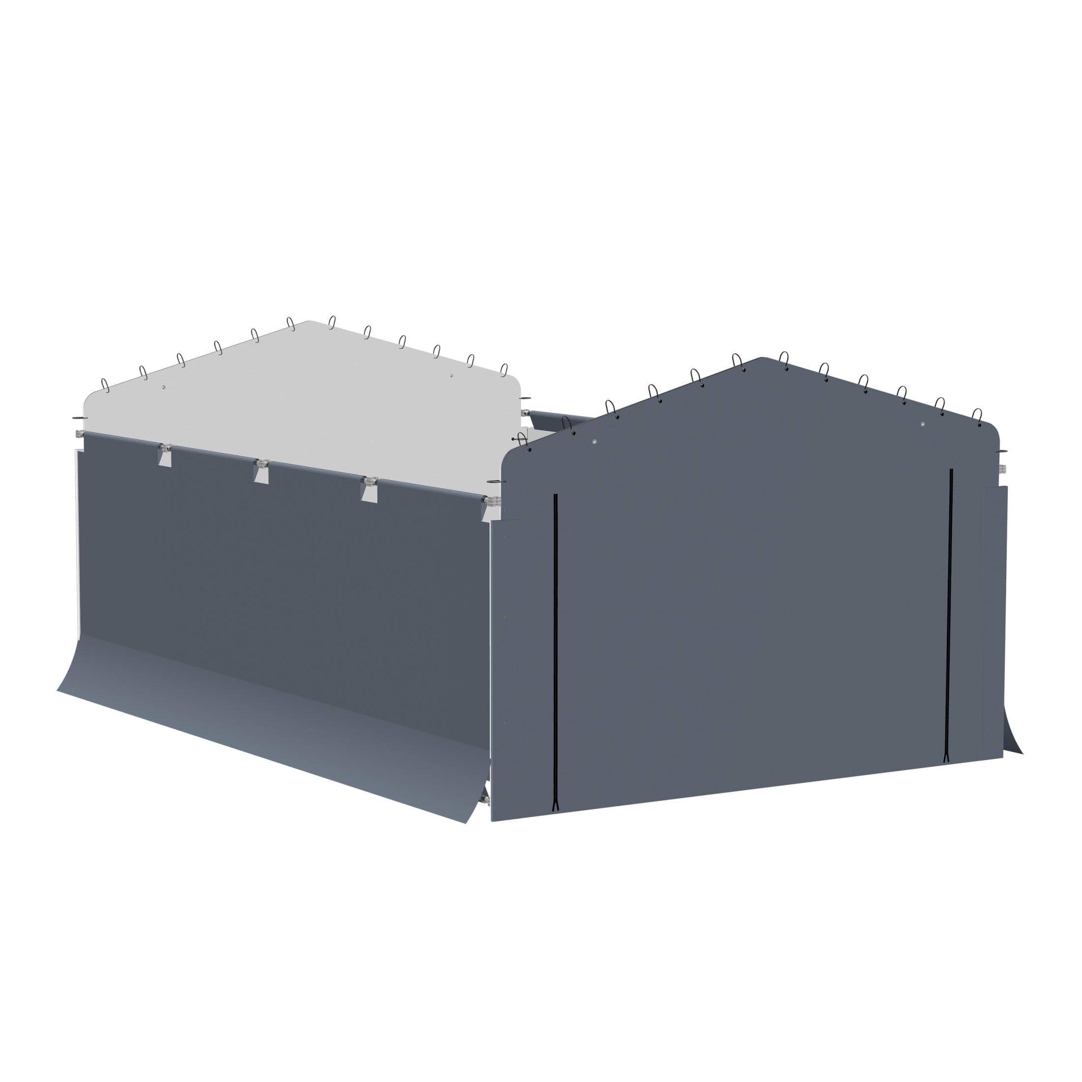 Arrow Arrow Gray Fabric Side Wall for Carport