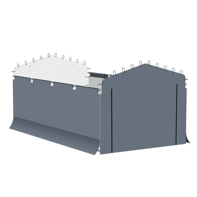 Arrow Enclosure Kit for Arrow Carport 10ft x 15ft Gray
