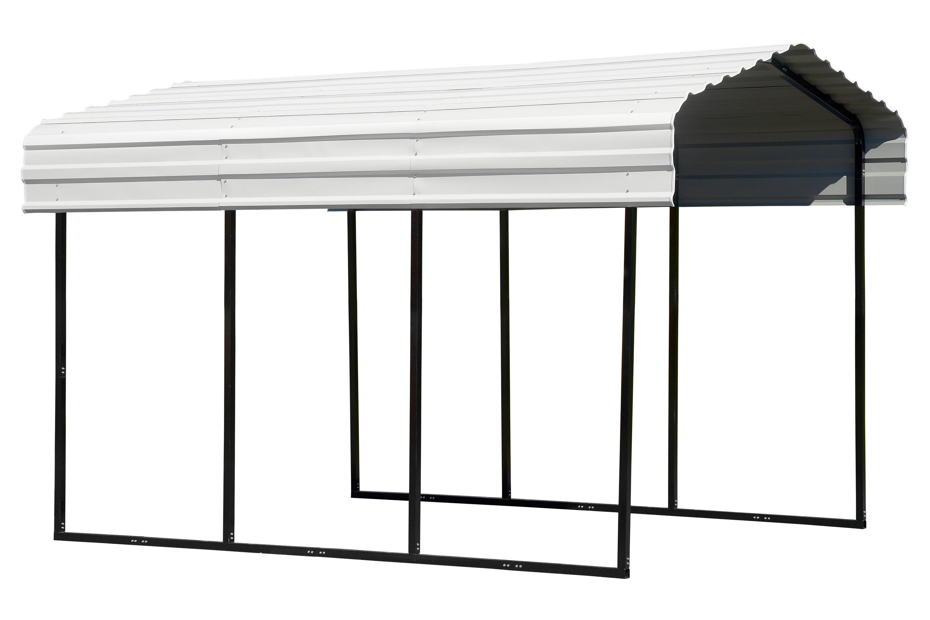 Arrow Arrow Galvanized Steel Carport, 10x15x9