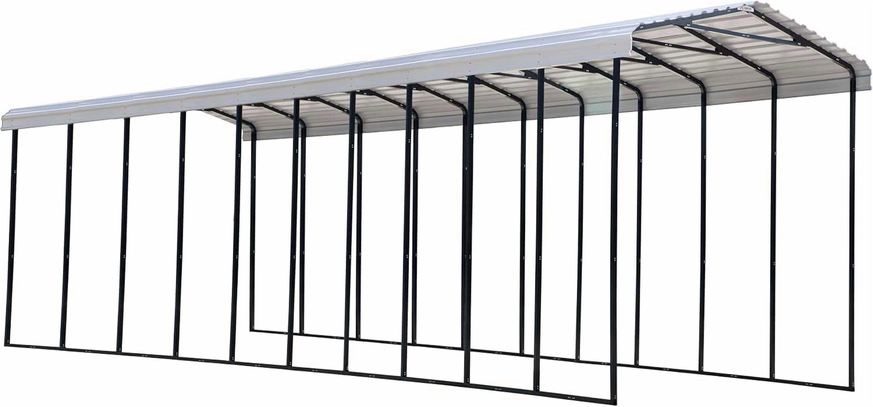 Arrow Carports Galvanized Steel Carport, RV Metal Carport Kit, 14' x 47' x 14', Eggshell