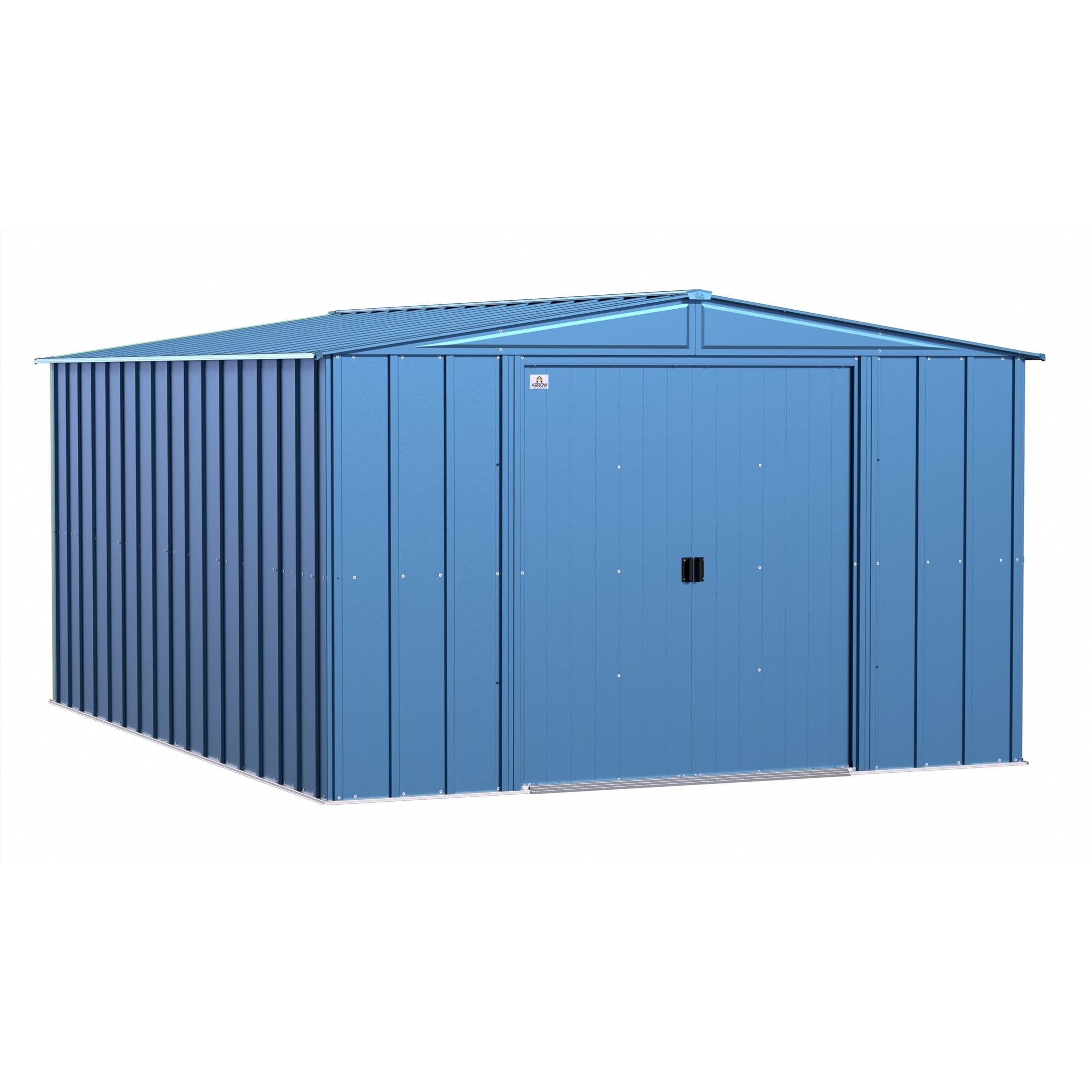 Arrow 10 ft. W x 13 ft. 5 in. D Steel Vertical Storage Shed