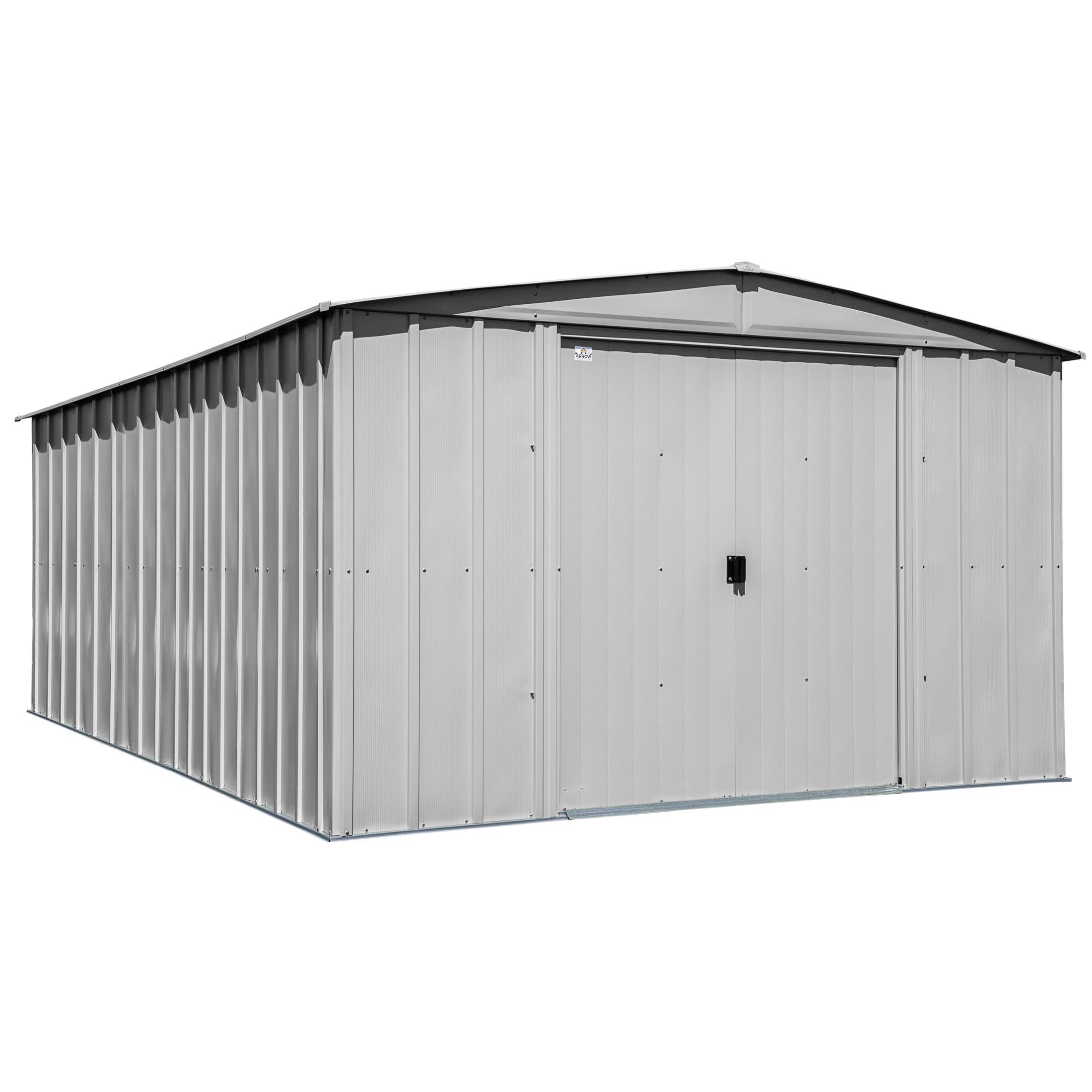 Arrow 10 ft. W x 13 ft. 5 in. D Steel Vertical Storage Shed