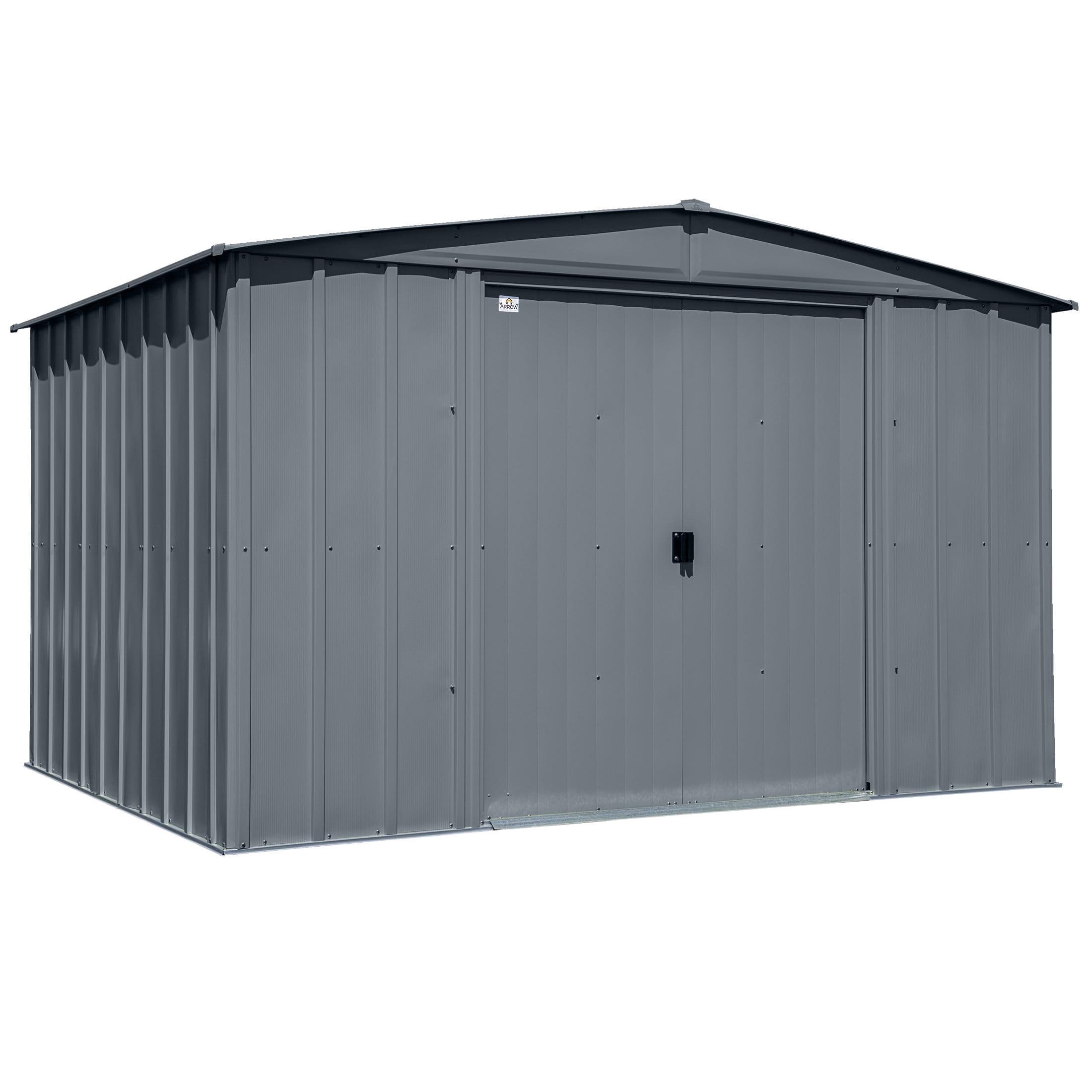 Arrow 10 ft. W x 8 ft. D Metal Storage Shed